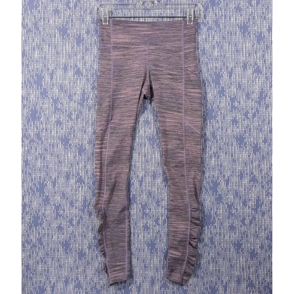 Lululemon Leggings Womens Size 4 26 x 28 Gym Workout Yoga Purple Pink